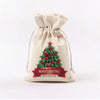 Handmade Drawstring Bag Travel Drawstring Pouch Cotton Linen Christmas Gift Bag