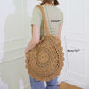 2019 Women Vintage Beach Straw Bag Ladies Handmade Woven Rattan Messenger Handbag Summer Bali Bohemian Crossbody Shoulder Bag